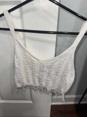 ❤️Jolie & Joy White Cropped Top- 100% cotton❤️